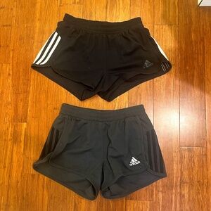 Adidas Women's XS Black and Gray Climate Running Shorts